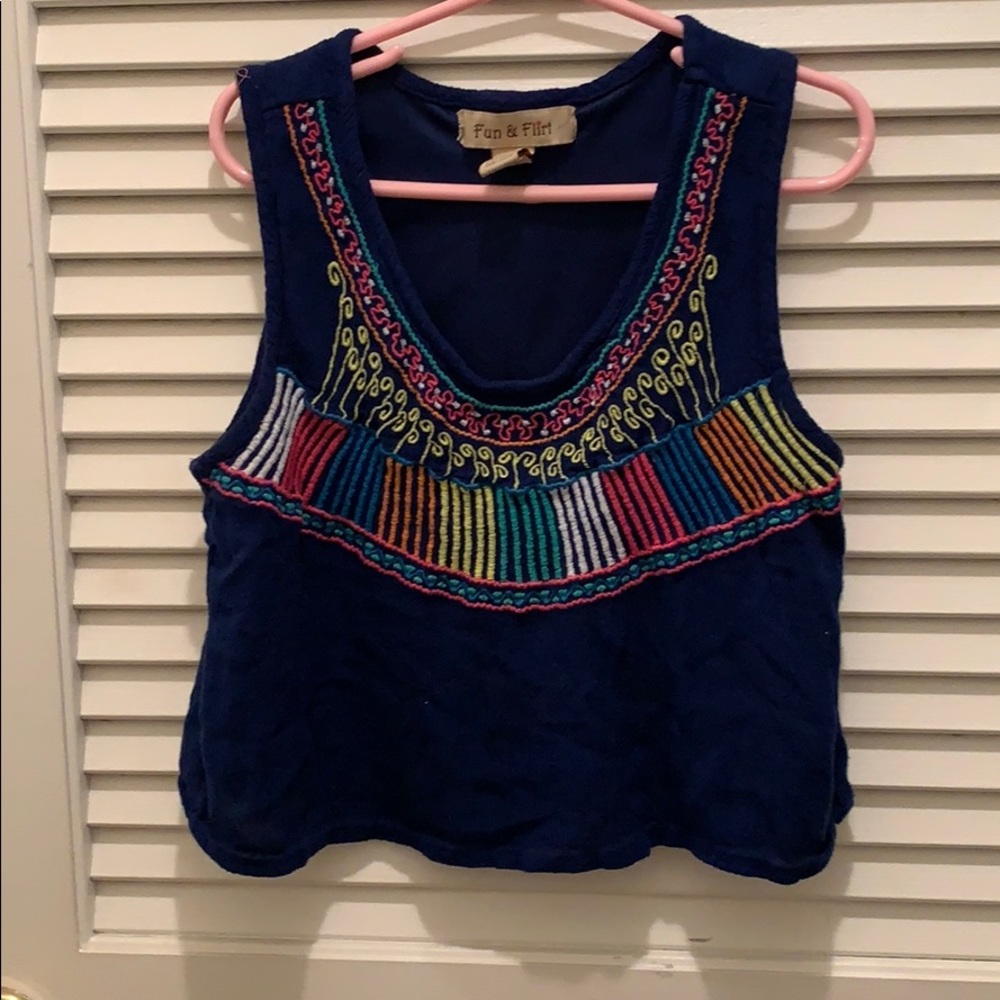 Colorful Cropped Tank